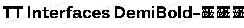 TT Interfaces DemiBold字体转换